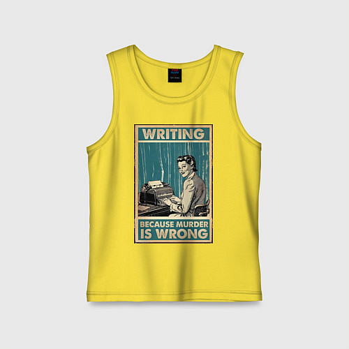 Детская майка Журналист / Желтый – фото 1