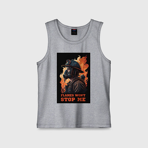 Детская майка Пламя не остановит меня / Меланж – фото 1