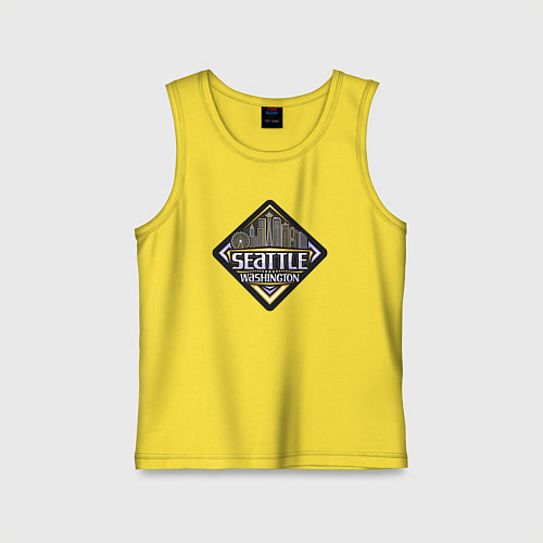 Детская майка Seattle Washington / Желтый – фото 1