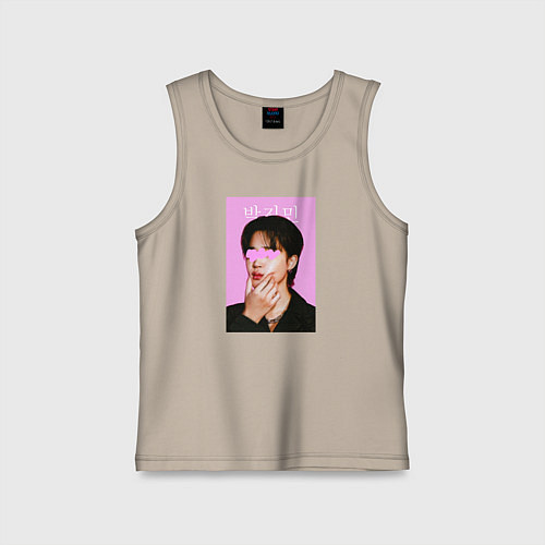 Детская майка Чимин BTS / Миндальный – фото 1