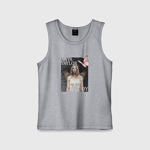 Детская майка Аня Тейлор - Джой / Меланж – фото 1