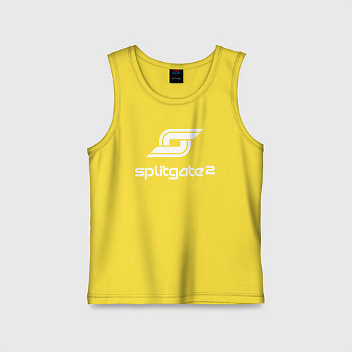 Детская майка Splitgate 2 logo / Желтый – фото 1