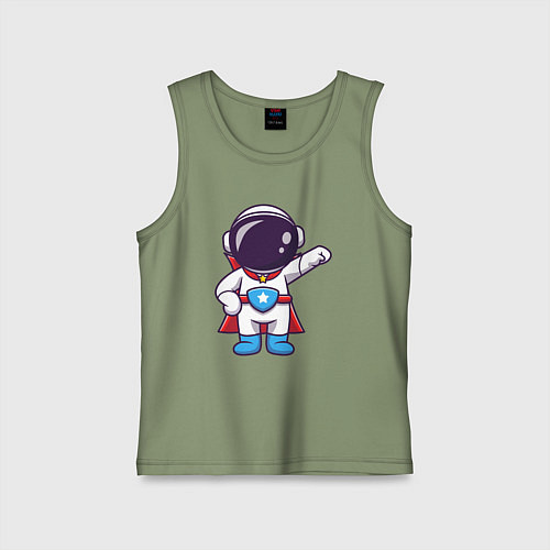 Детская майка Супермен астронавт / Авокадо – фото 1