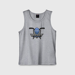 Майка детская хлопок Хоккейный чемпионат, цвет: меланж