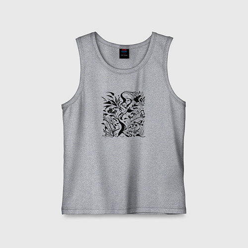 Детская майка Природа в стиле модерн / Меланж – фото 1