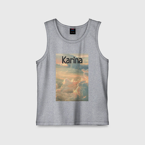 Детская майка Karina облака / Меланж – фото 1