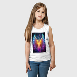 Майка детская хлопок Взмах крыльев, цвет: белый — фото 2