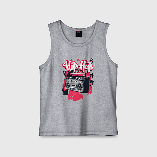 Детская майка Boombox hip-hop / Меланж – фото 1