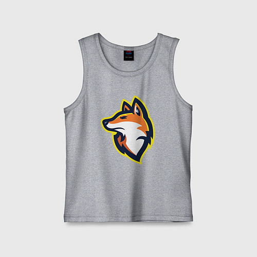 Детская майка Fox team / Меланж – фото 1