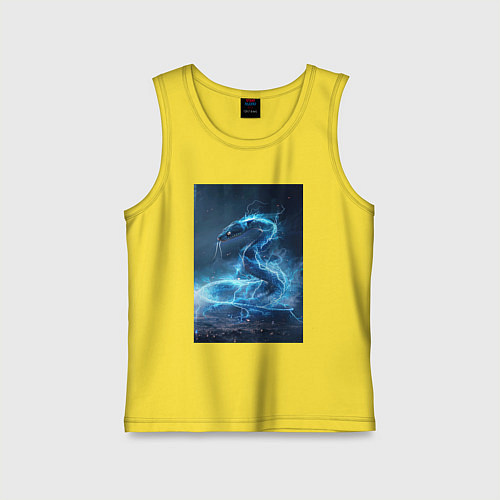 Детская майка Змея в молниях / Желтый – фото 1