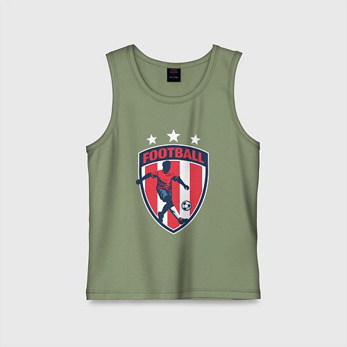 Детская майка Stars football / Авокадо – фото 1