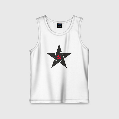 Детская майка Black star USSR / Белый – фото 1