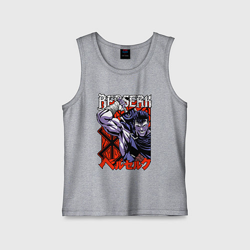 Детская майка Берсерк Berserk руны / Меланж – фото 1