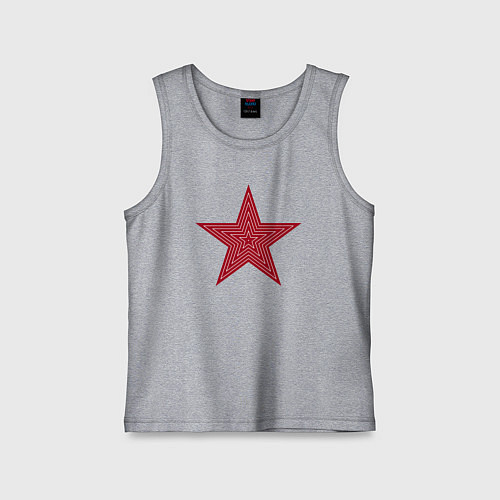 Детская майка USSR red star / Меланж – фото 1