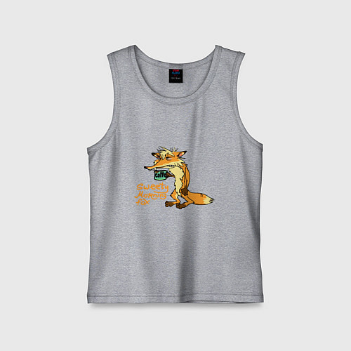 Детская майка Утренний лис / Меланж – фото 1