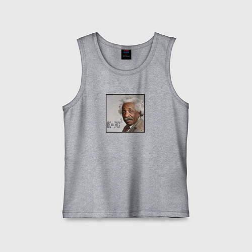 Детская майка Темнокожий Эйнштейн: KFC мем / Меланж – фото 1