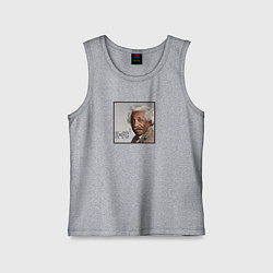 Майка детская хлопок Темнокожий Эйнштейн: KFC мем, цвет: меланж