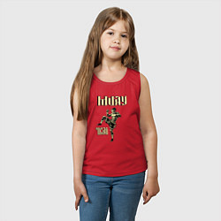 Майка детская хлопок Крутой боец муай тай, цвет: красный — фото 2