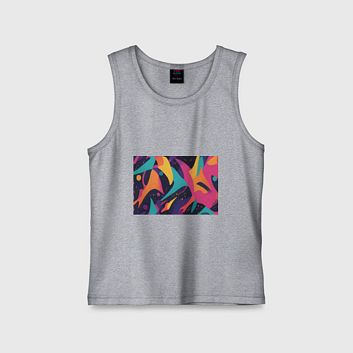 Детская майка Космос яркая абстракция / Меланж – фото 1