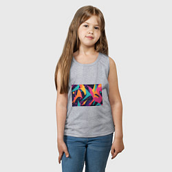 Майка детская хлопок Космос яркая абстракция, цвет: меланж — фото 2