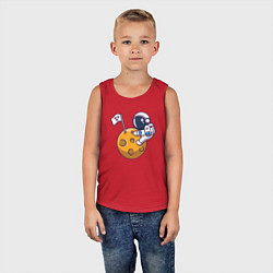 Майка детская хлопок Захватчик Луны, цвет: красный — фото 2