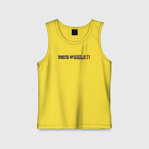 Детская майка Path of exile 2 logotype / Желтый – фото 1