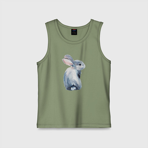 Детская майка Кролик арт / Авокадо – фото 1