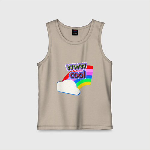 Детская майка Rainbow Vibes / Миндальный – фото 1