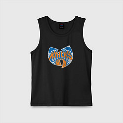 Майка детская хлопок Wu-tang knicks, цвет: черный