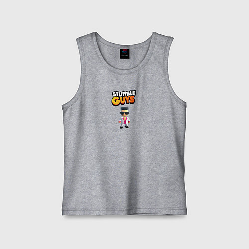 Детская майка Stumble guys / Меланж – фото 1