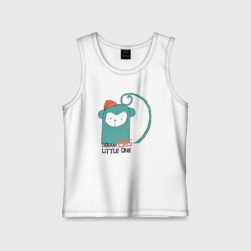 Детская майка Мечтай по-крупному малыш / Белый – фото 1