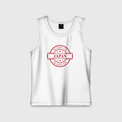 Майка детская хлопок Сделано в Японии, цвет: белый