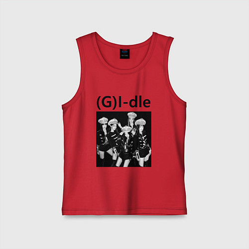 Детская майка G I-dle группа в стиле империи / Красный – фото 1