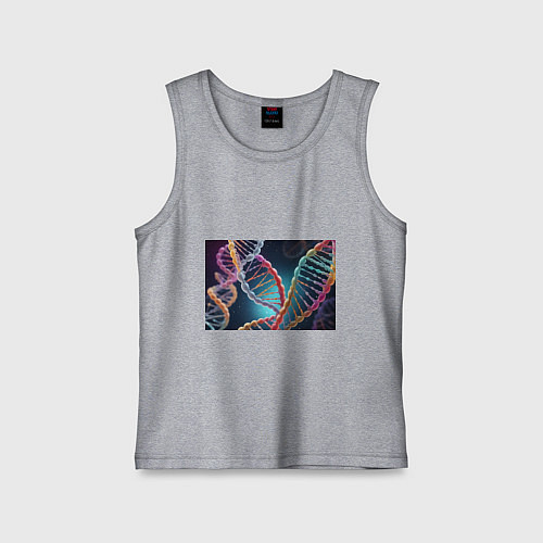 Детская майка Разноцветный ДНК / Меланж – фото 1