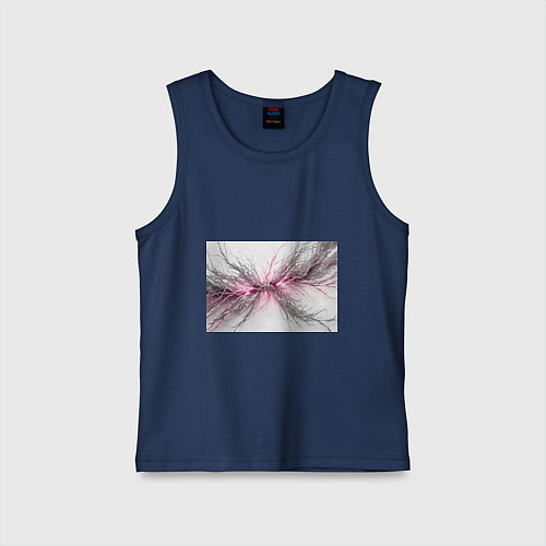 Детская майка Электрическое сплетение / Тёмно-синий – фото 1