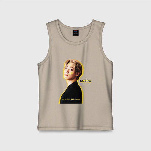 Детская майка Улыбка astro / Миндальный – фото 1