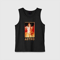 Майка детская хлопок Astro Мун Бин, цвет: черный