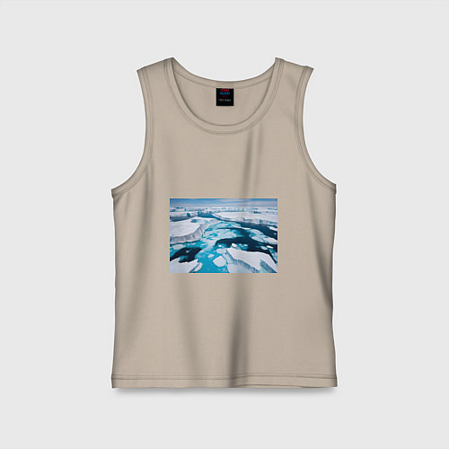 Детская майка Арктический лед / Миндальный – фото 1