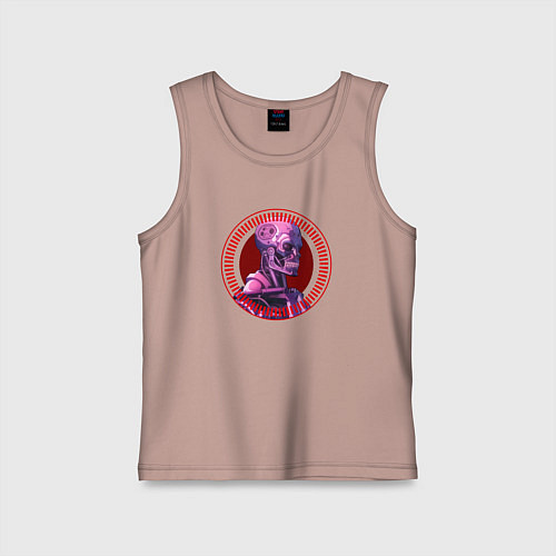 Детская майка Киборг терминатор зеро / Пыльно-розовый – фото 1