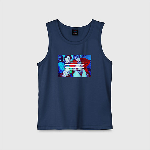 Детская майка Big Bang в ярких образах K-pop / Тёмно-синий – фото 1