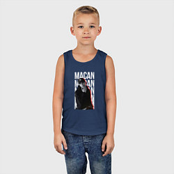 Майка детская хлопок Макан, цвет: тёмно-синий — фото 2