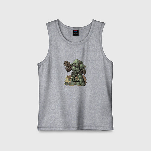 Детская майка Стальной воин / Меланж – фото 1