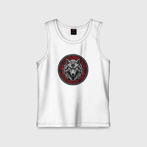 Детская майка Скандинавский волк / Белый – фото 1