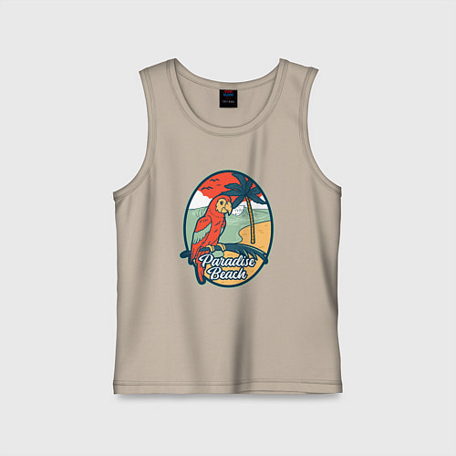 Детская майка Райский пляж / Миндальный – фото 1