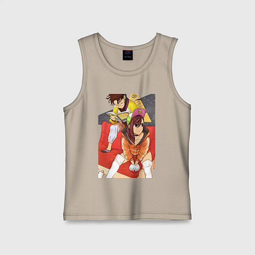 Детская майка Дандадан: Момо Аясэ / Миндальный – фото 1