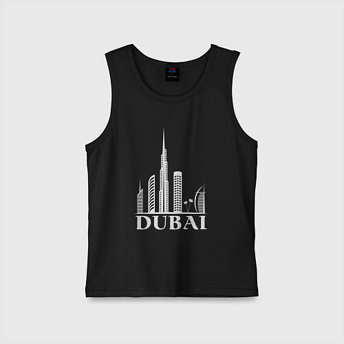 Детская майка City - Dubai / Черный – фото 1