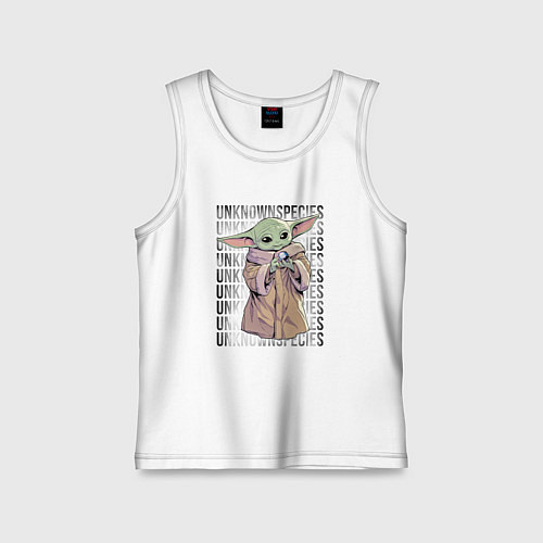 Детская майка Мандалорец - Беби Йода / Белый – фото 1