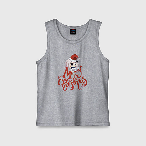 Детская майка Геншин импакт - Рождество / Меланж – фото 1