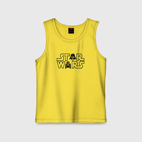 Детская майка Лого - Стар варс / Желтый – фото 1