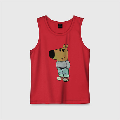 Детская майка Чиловый парень / Красный – фото 1